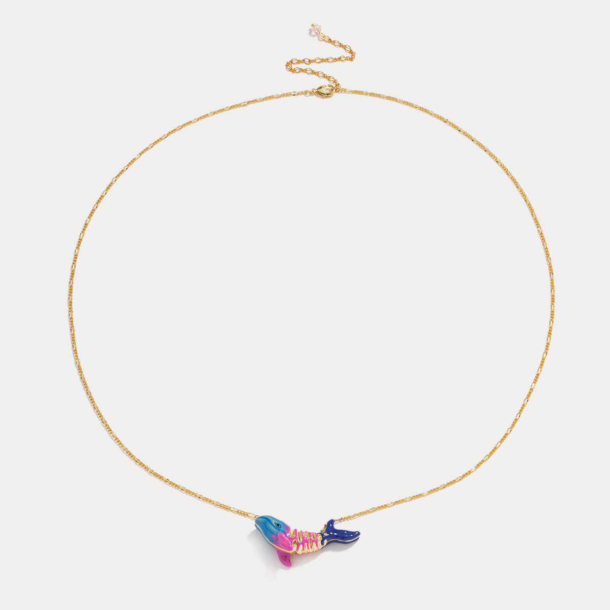 whale long necklace