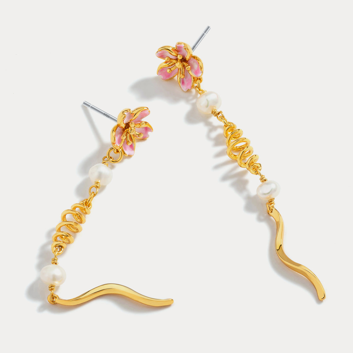 sakura unique earrings