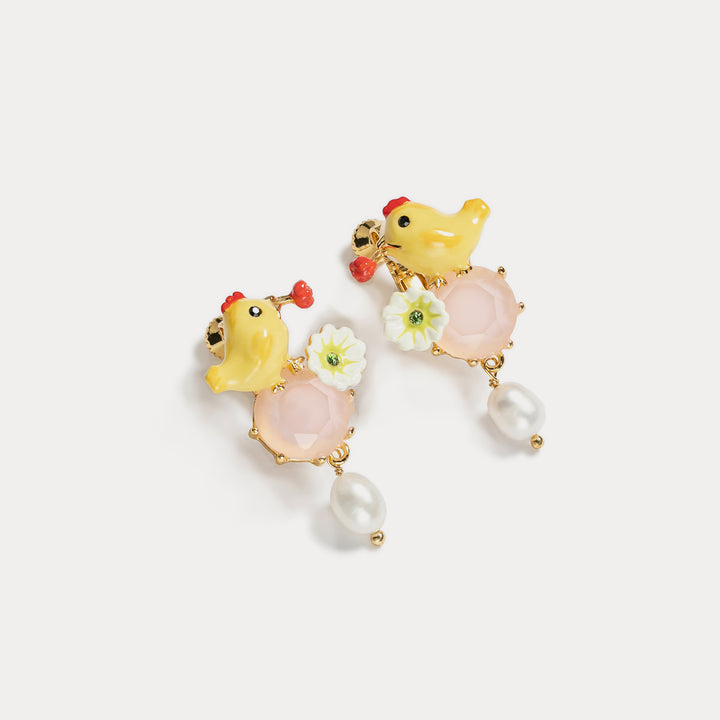 Little Chick Gemstone Earrings