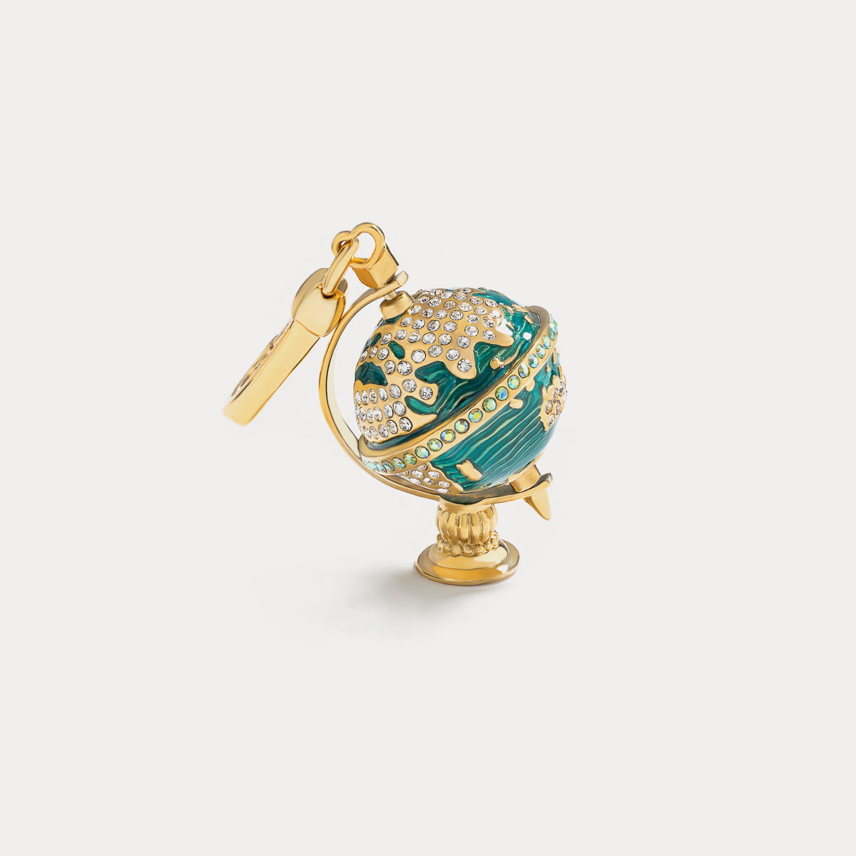 globe earth pendant locket necklace