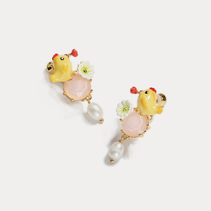 Little Chick Gemstone Earrings