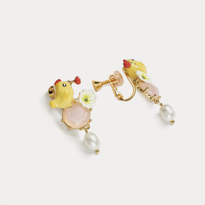 Little Chick Gemstone Earrings