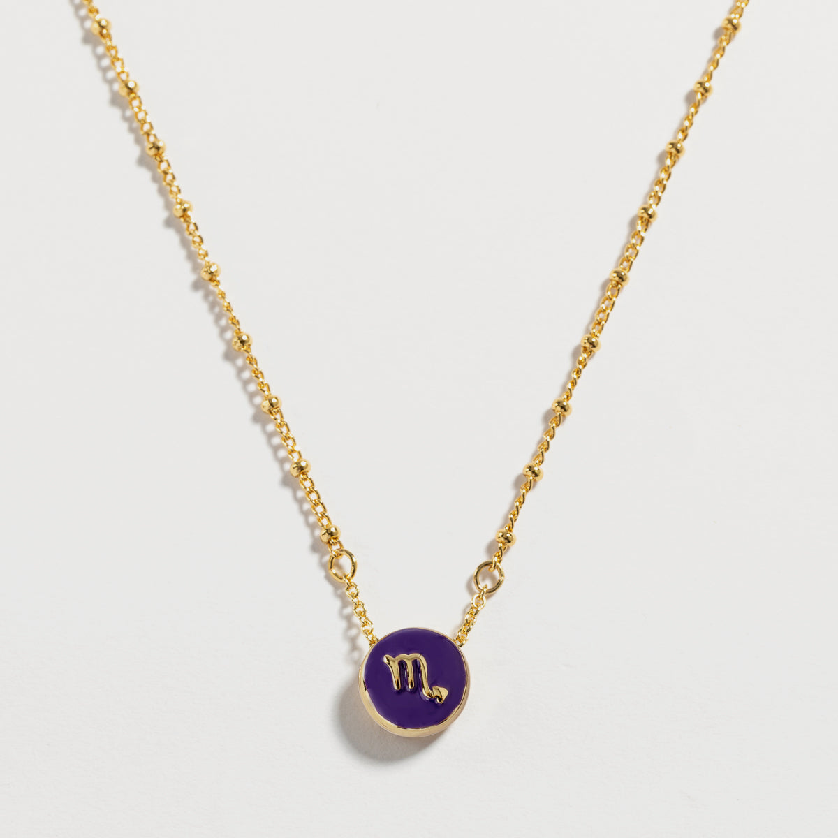 astrological sign scorpio necklace