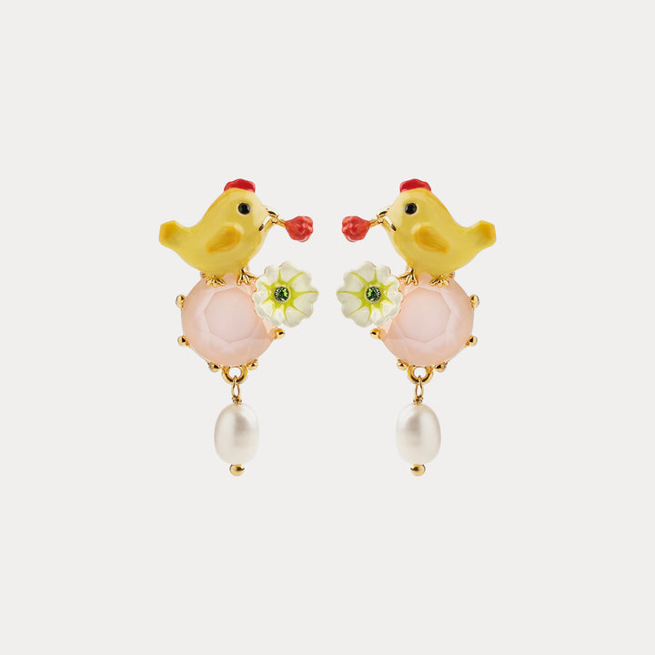 Little Chick Gemstone Earrings