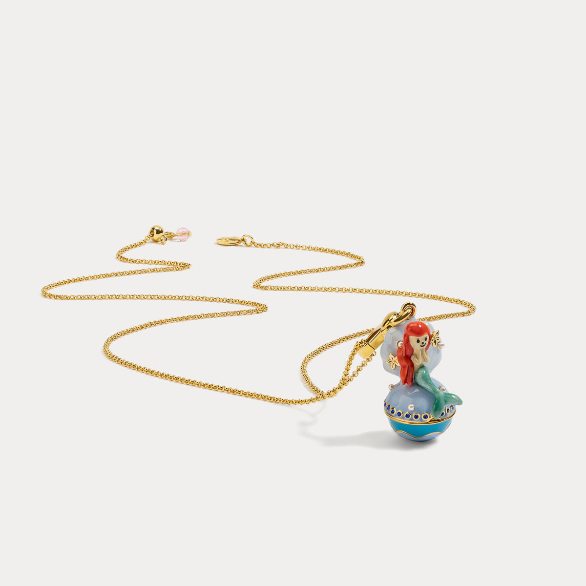 mermaid pendant gold necklace