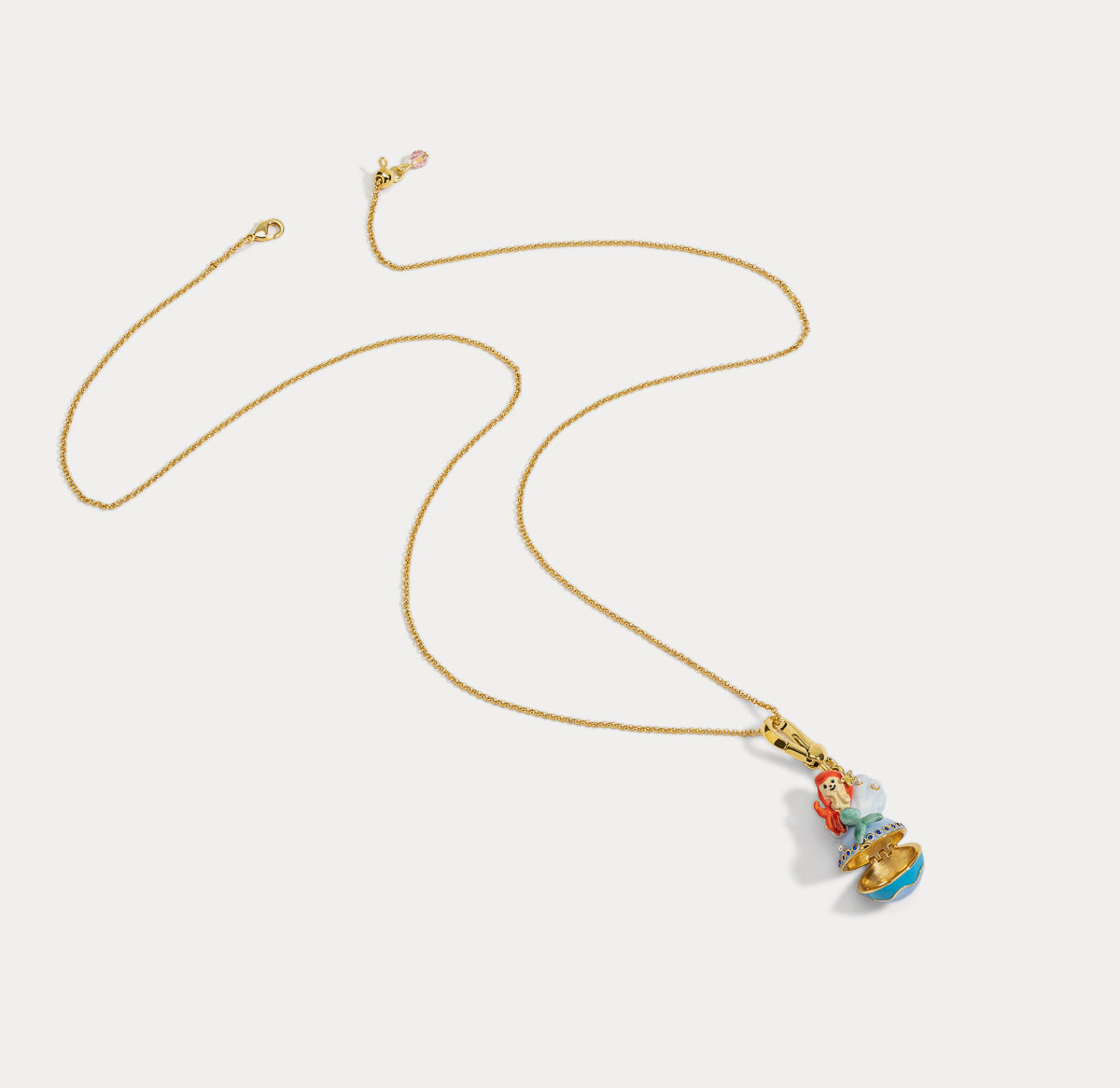 mermaid long pendant necklace