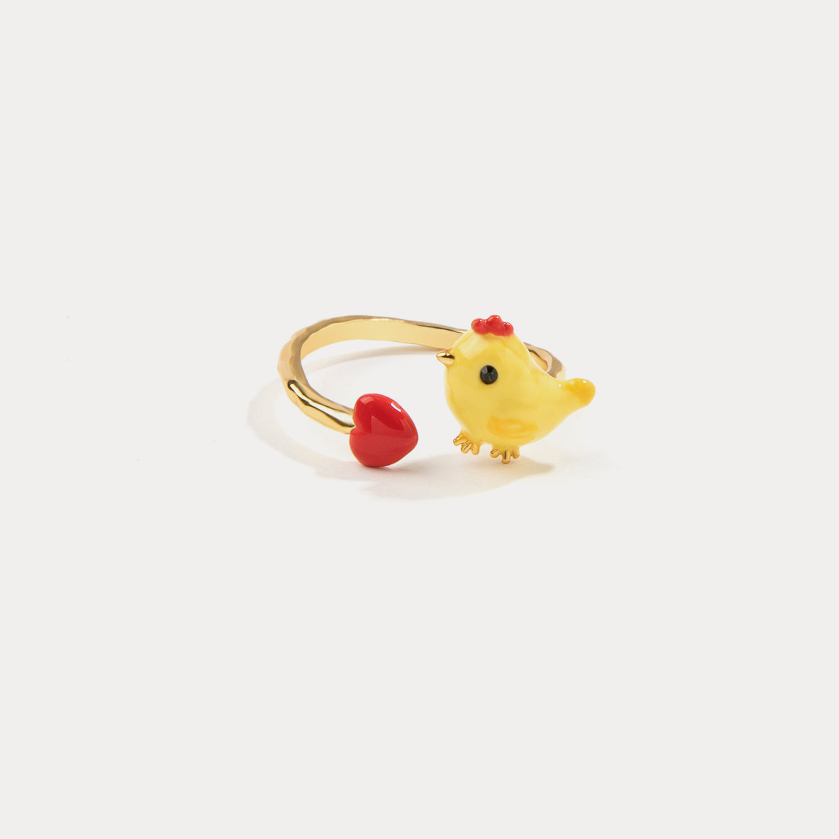 Selenichast Little Chick Ring, Animal Rings, Chicken Rings, Enamel ...