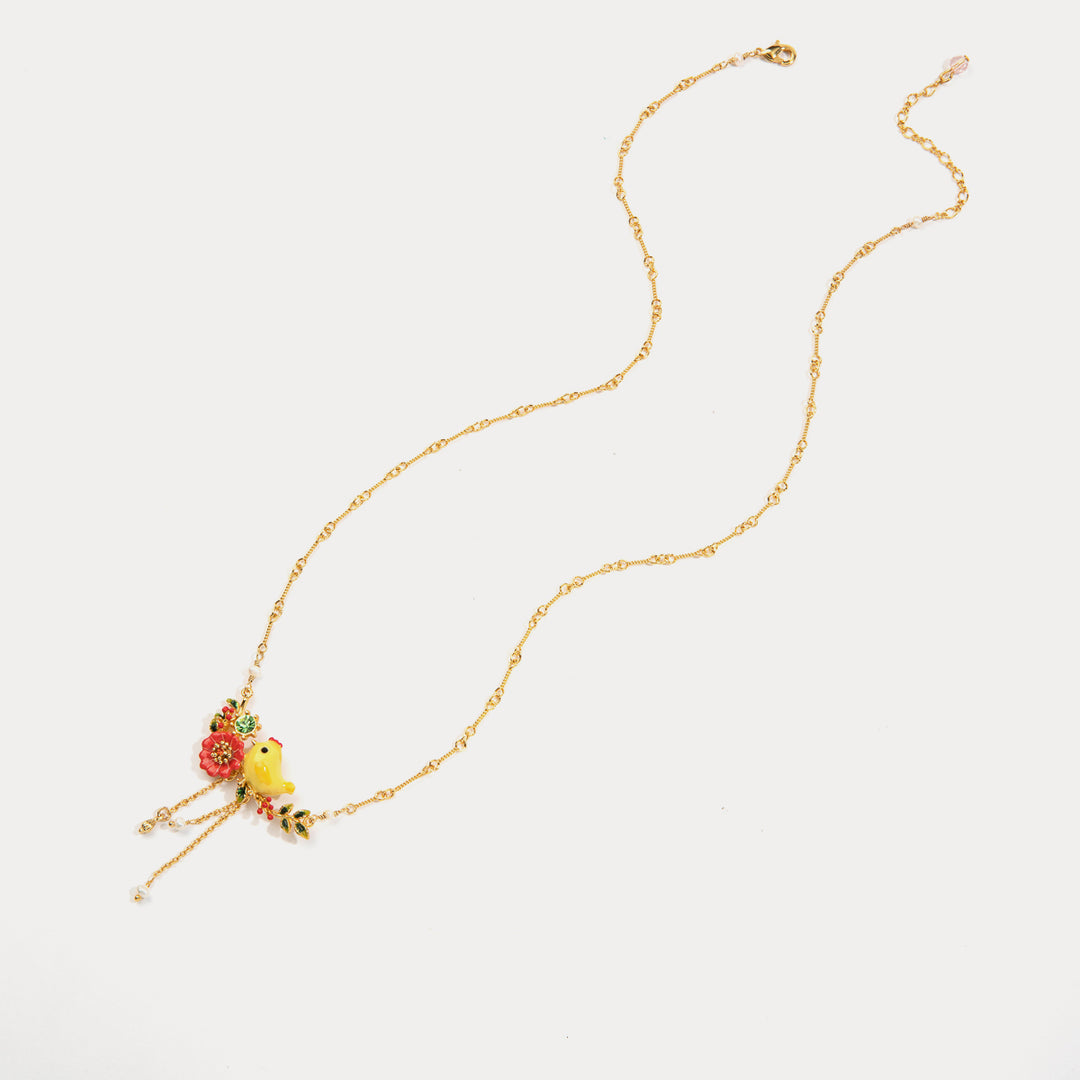 Little Chick Flower Chain Necklace