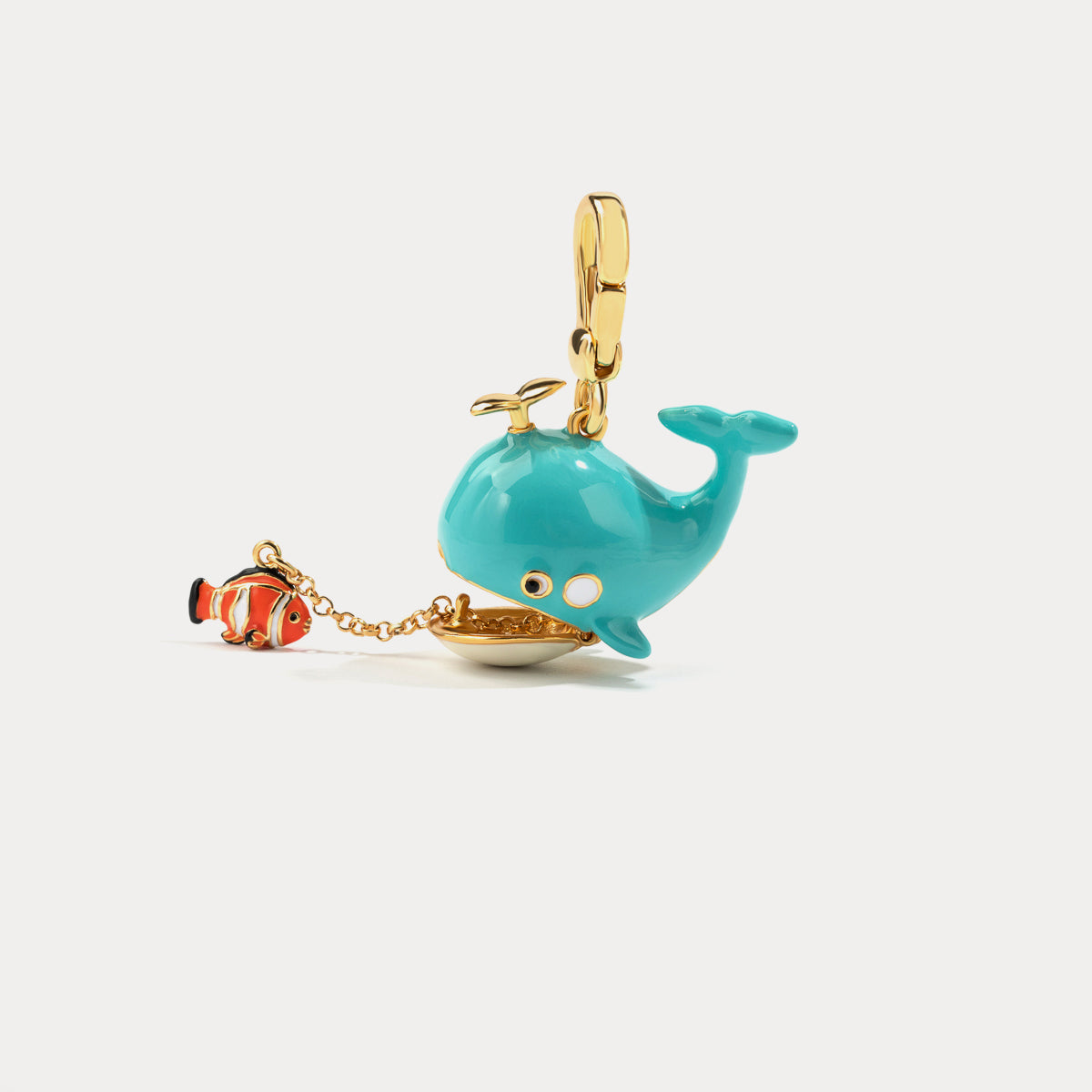blue whale pendant necklace