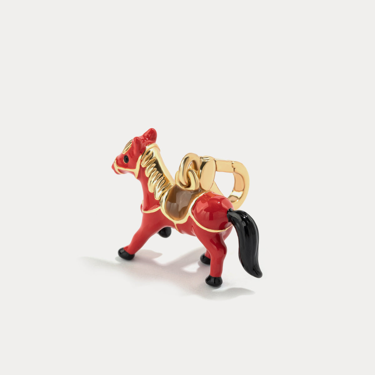 Red Horse Pendant Necklace for Kids