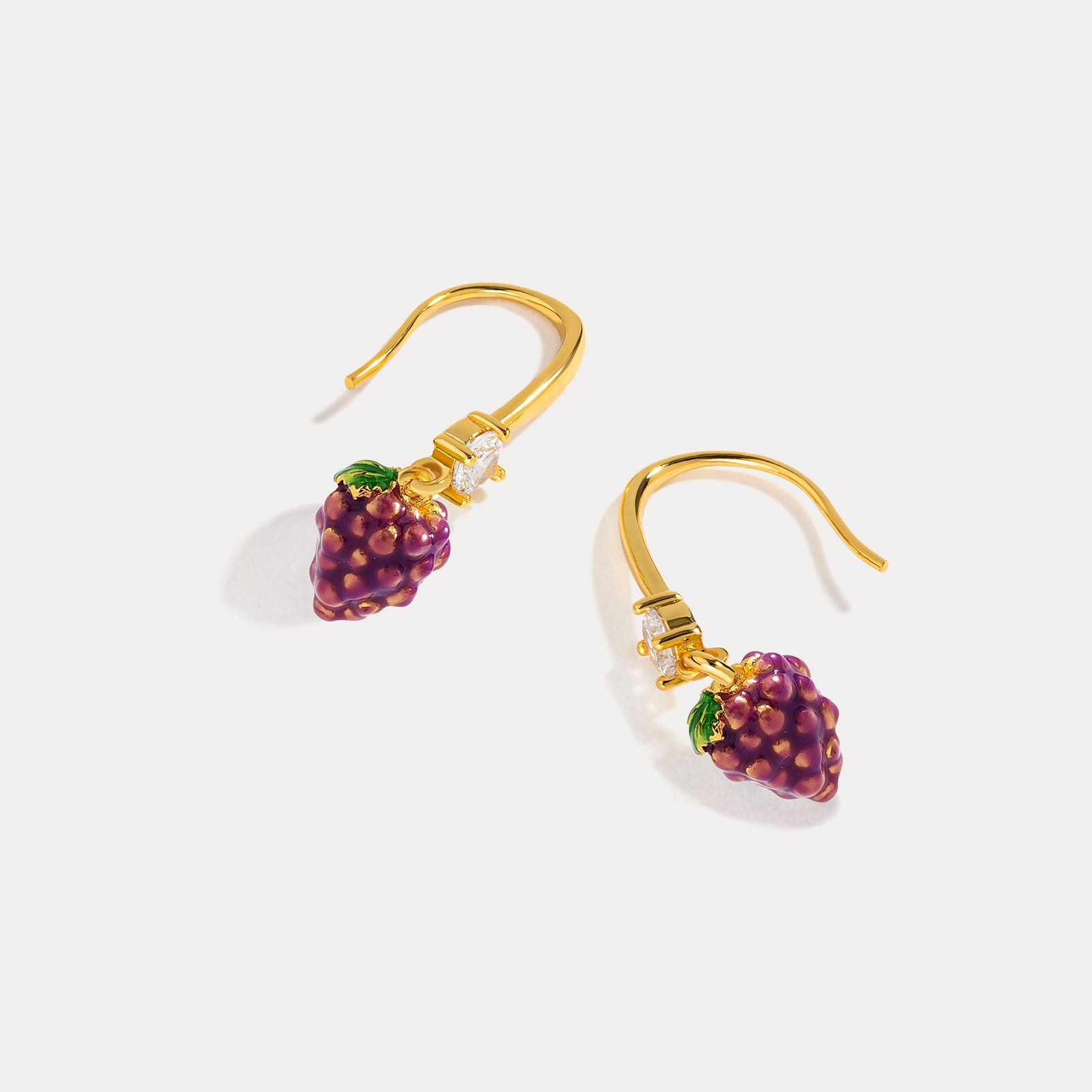 Grape Diamond Earrings