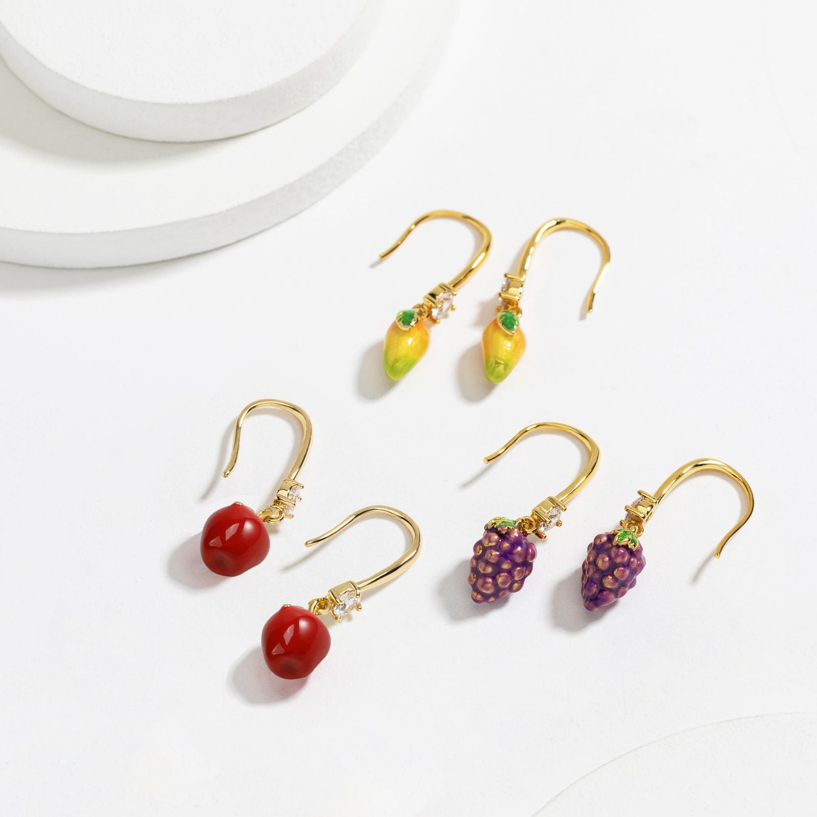 Grape Earrings Set
