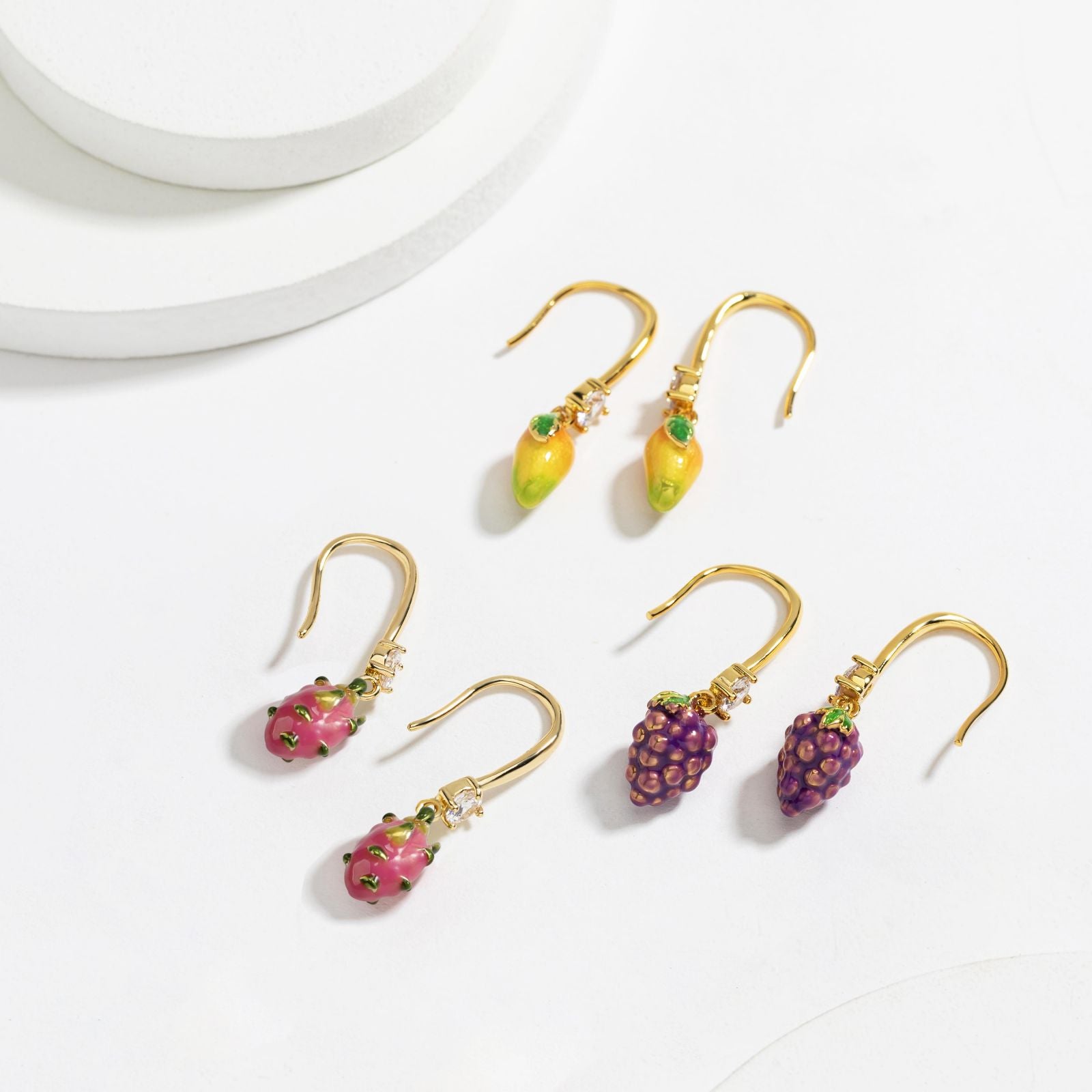 Pitaya Fruit Earrings 