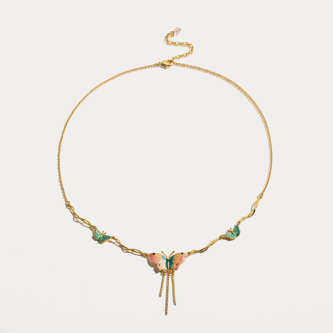 Butterfly 18k Gold Necklace