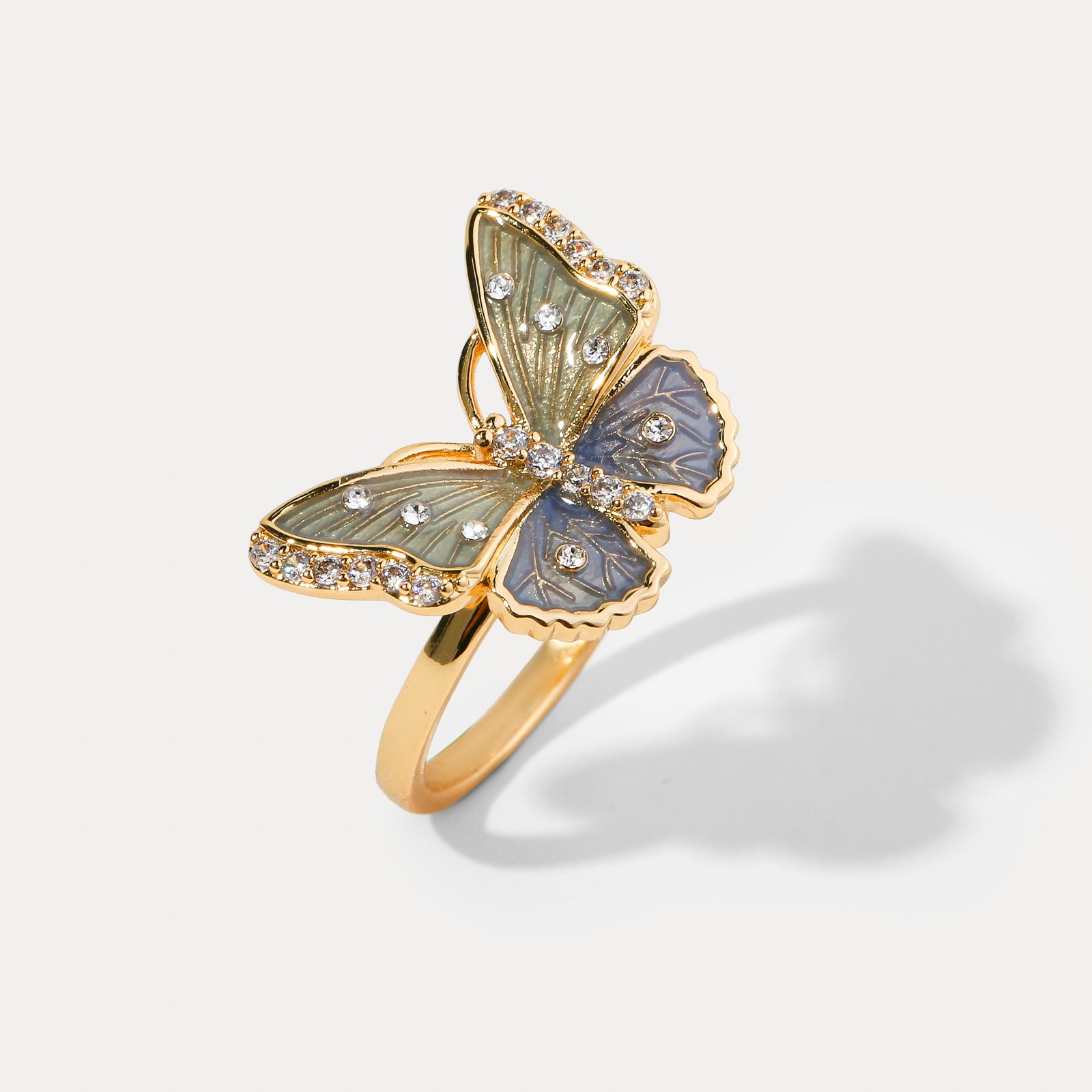 butterfly gold ring