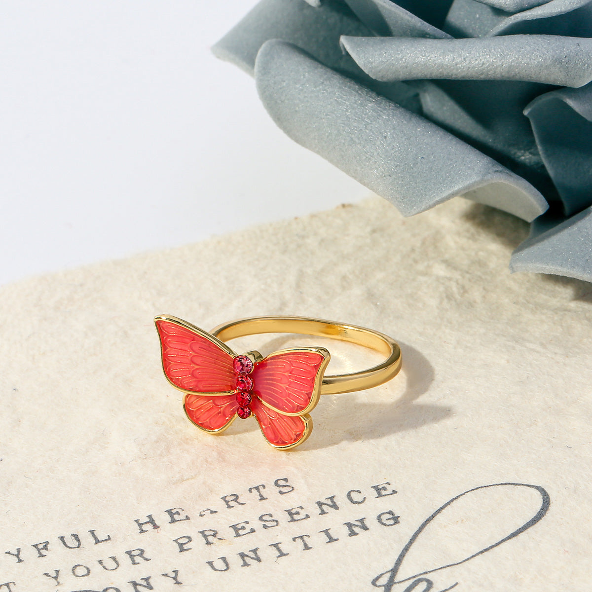 butterfly stylish ring