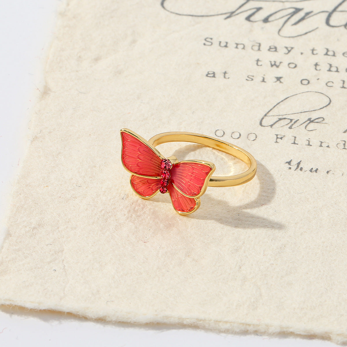 butterfly chic ring