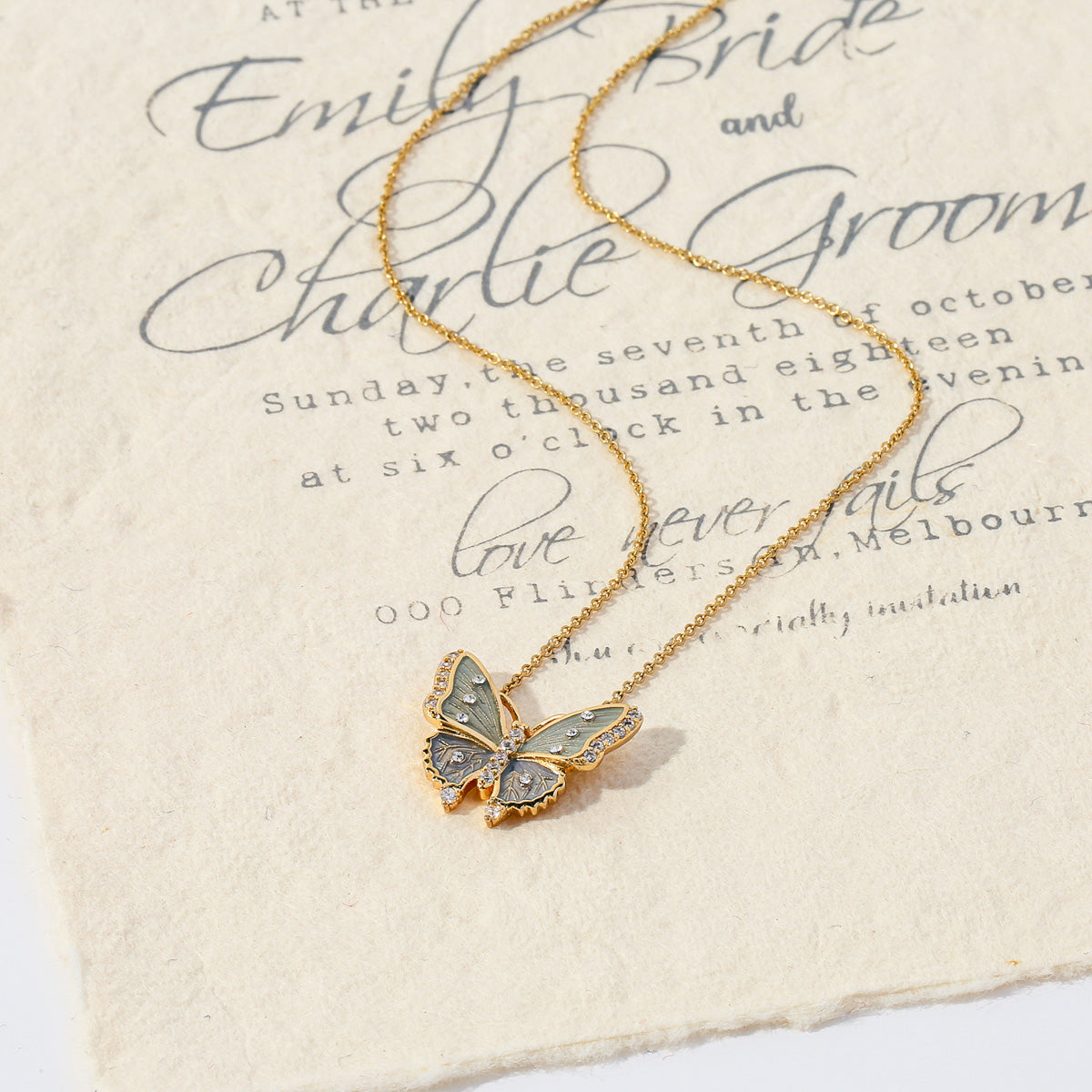 Butterfly Nature Necklace 
