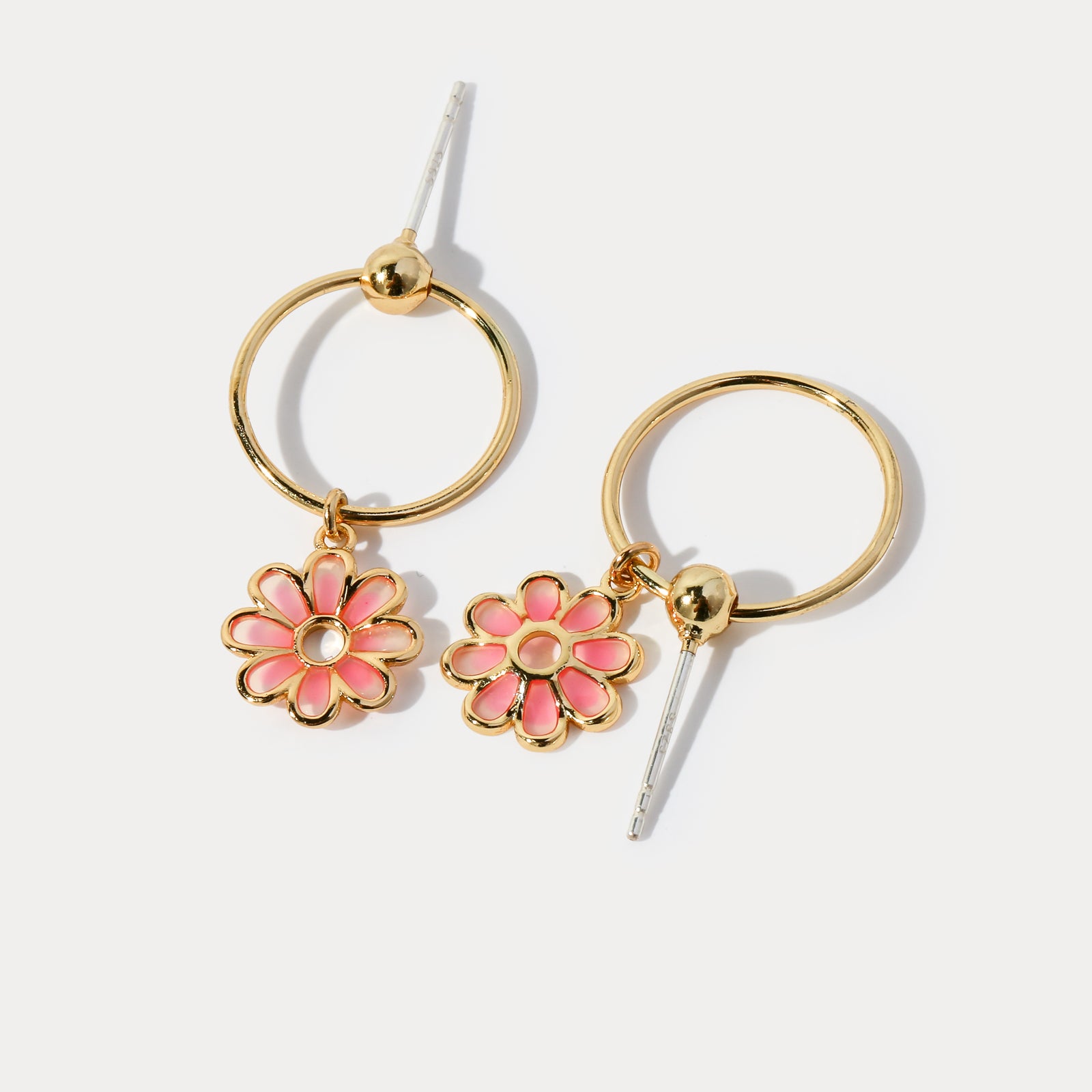 cherry blossom silver earrings