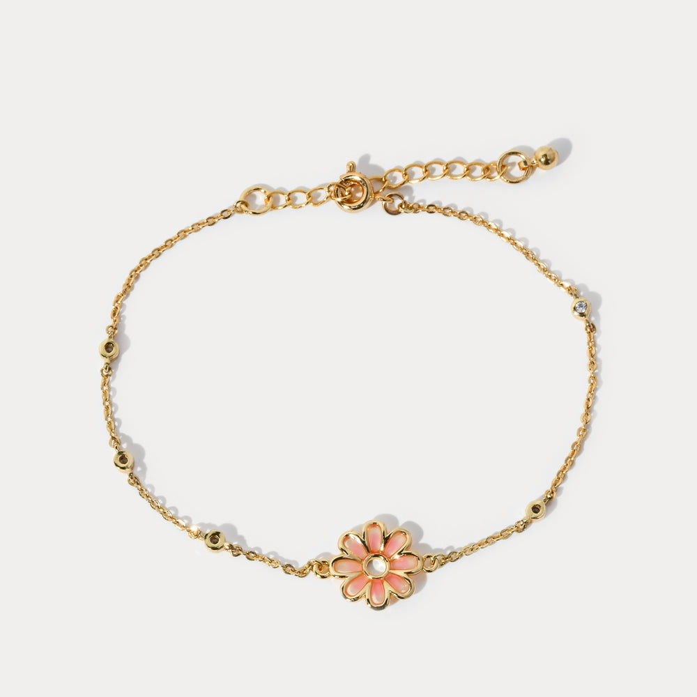 enamel sakura bracelet