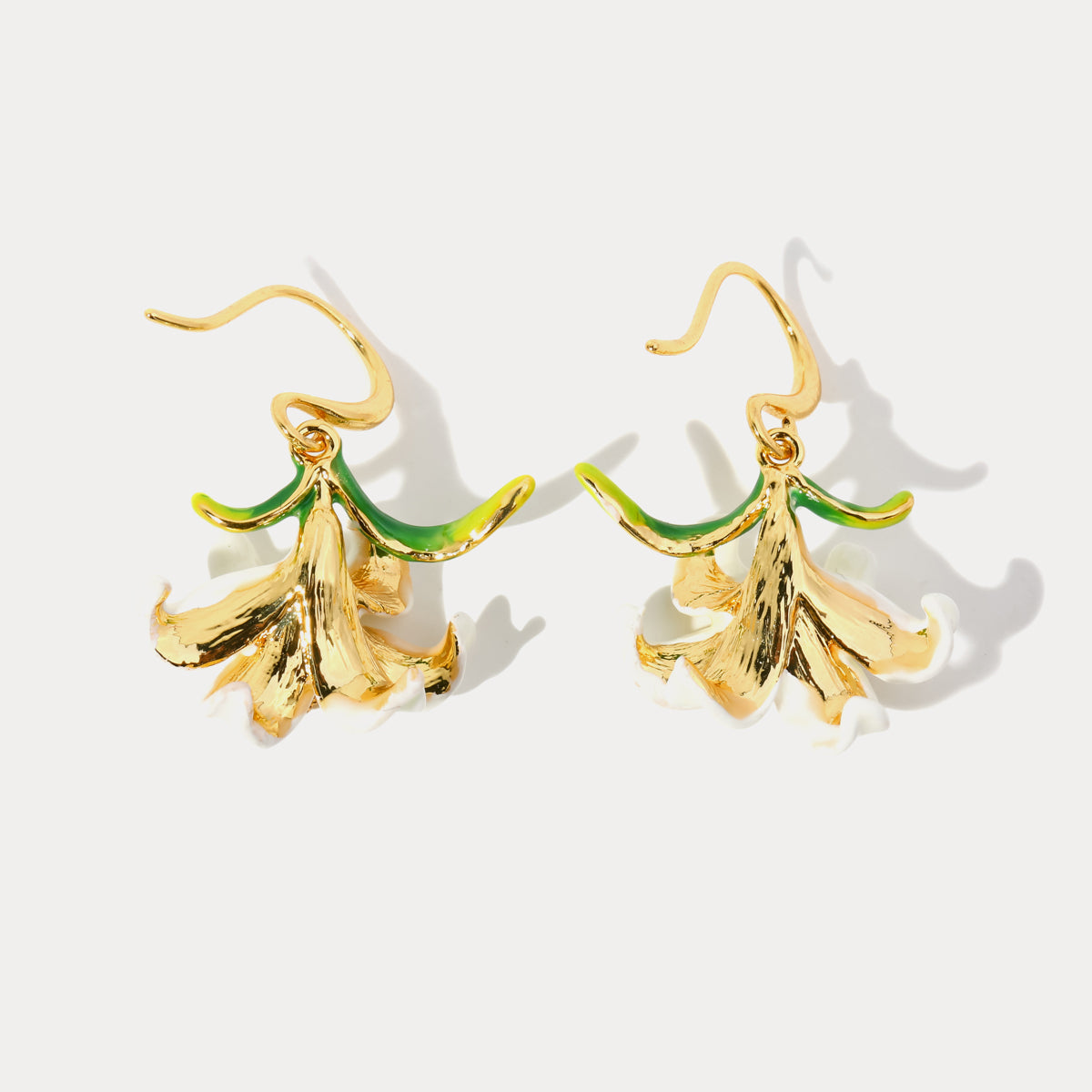 lily enamel earrings for influencer