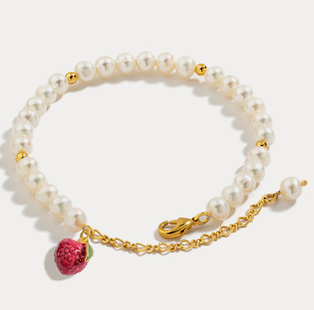 Litchi Fruit Pearl Bracelet