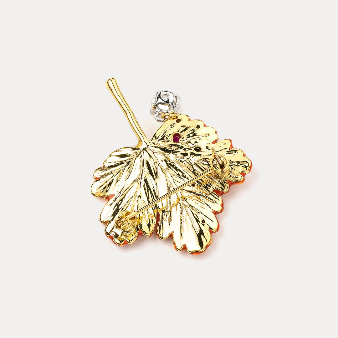 Maple Leaf Brooch Autumn Jewelry