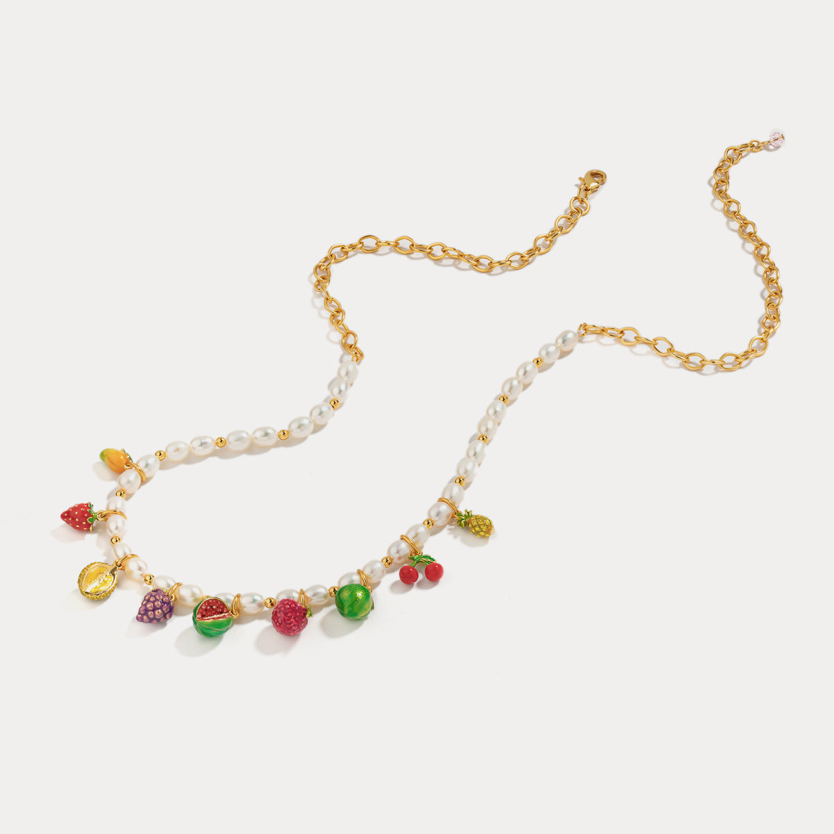 fruit pearl necklace for girls