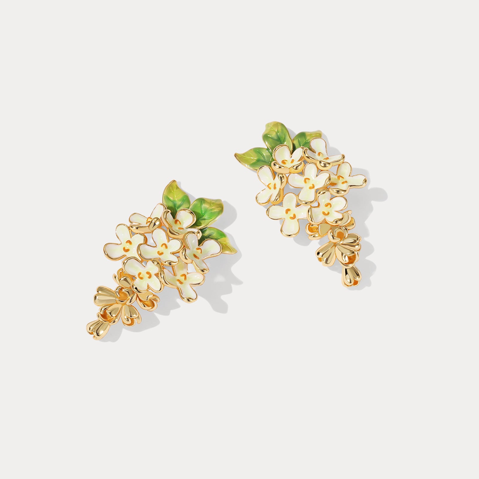 Osmanthus Fragrans Flower Bud Earrings