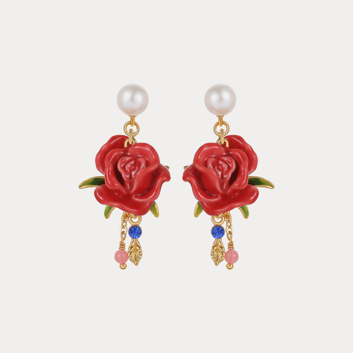Selenichast rose earrings