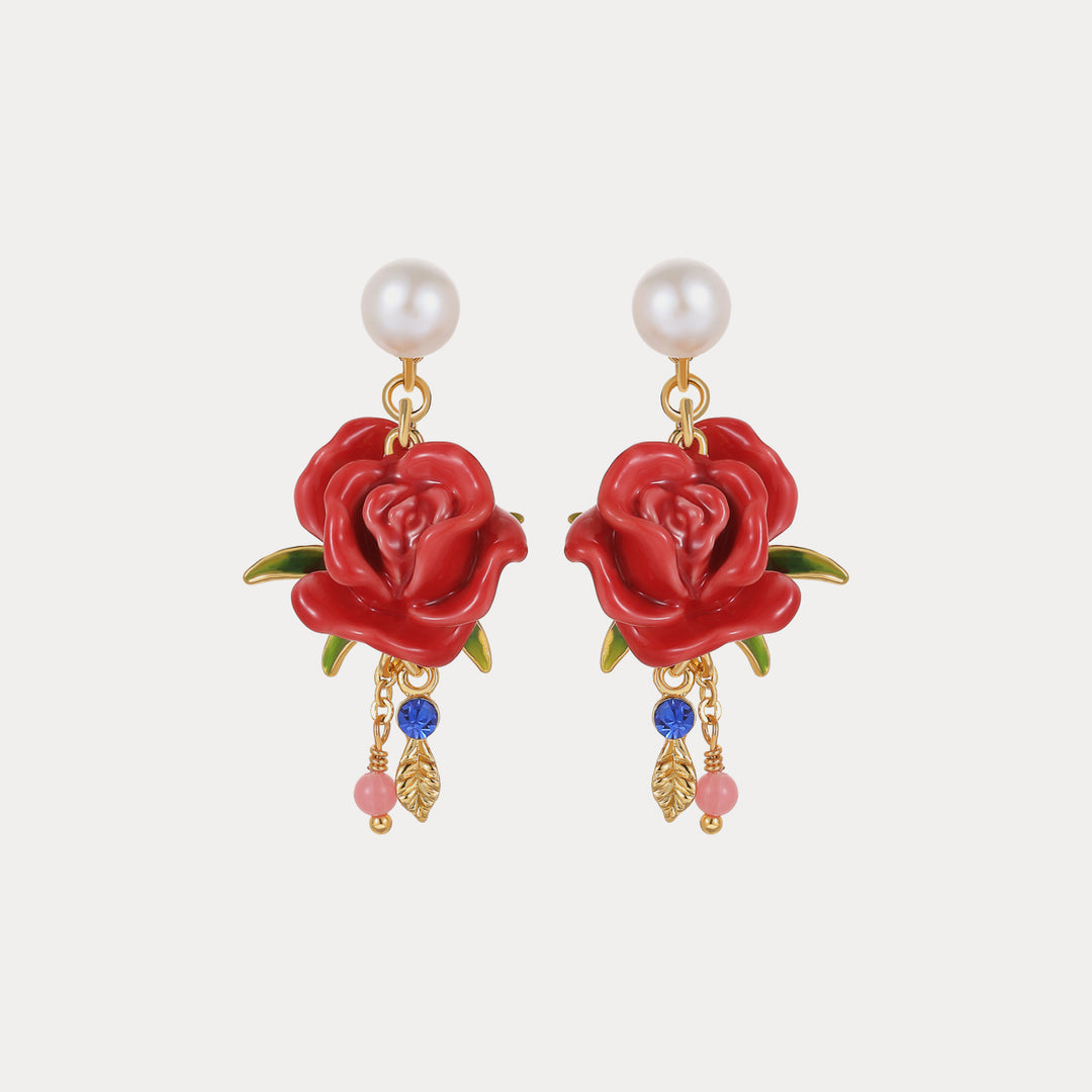 Selenichast rose earrings