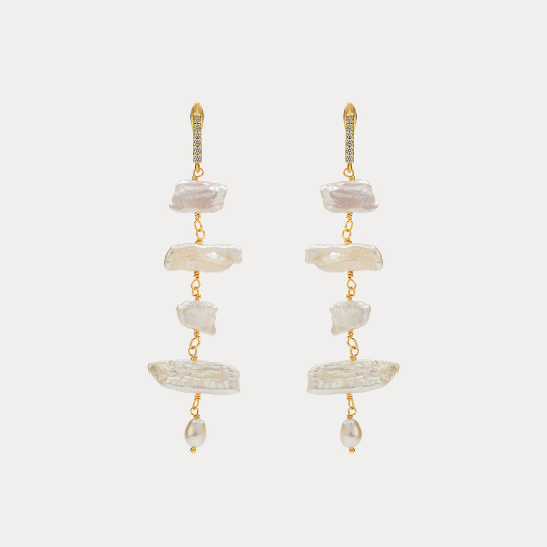 Selenichast baroque pearl earrings 2