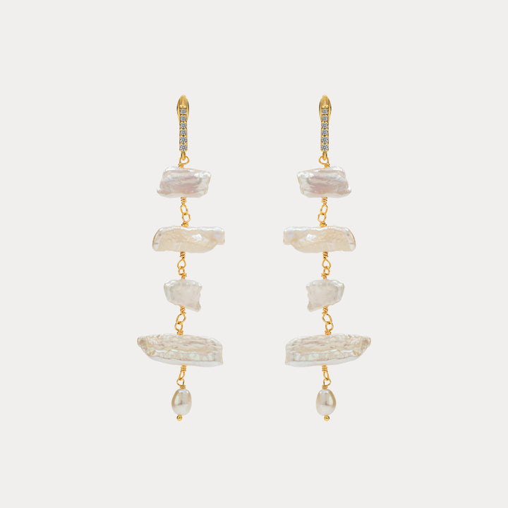 Selenichast baroque pearl earrings 2