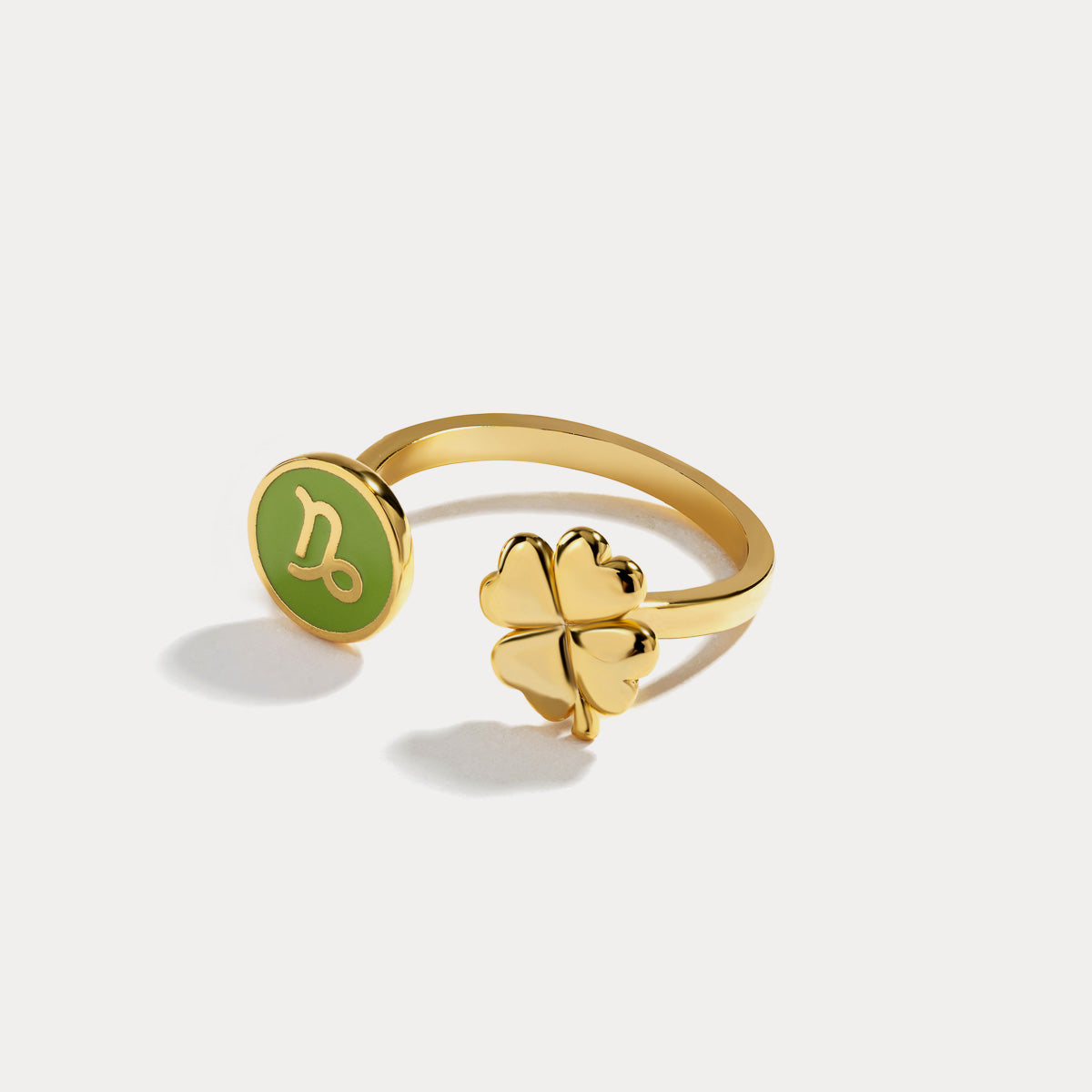 Capricorn astrological sign ring