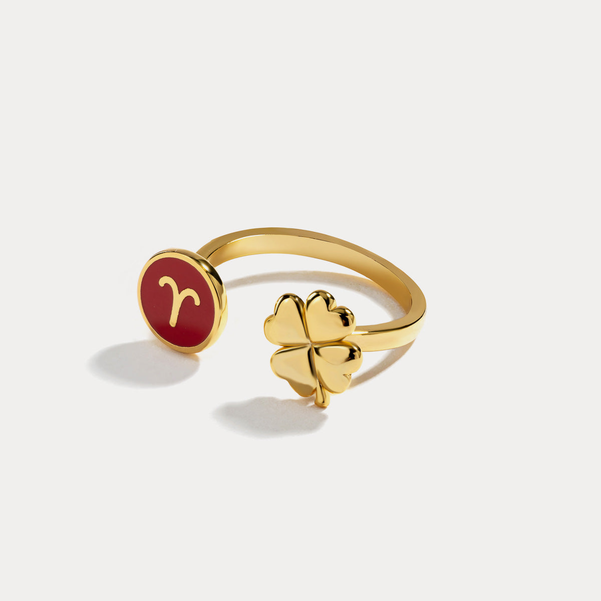 Aries astrological sign ring