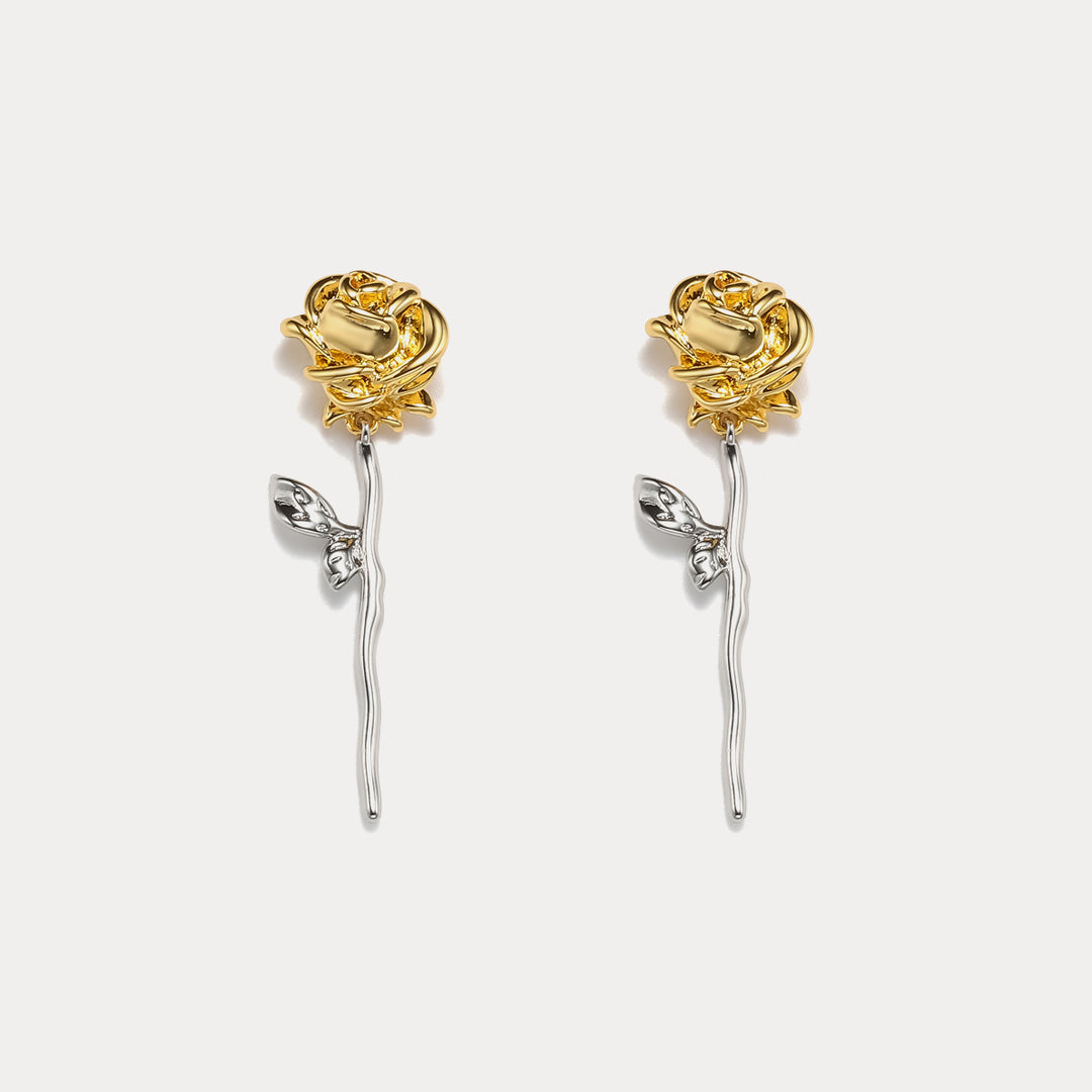 Selenichast rose earrings 1