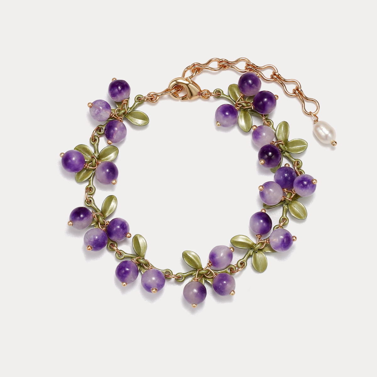 purple berry bracelet