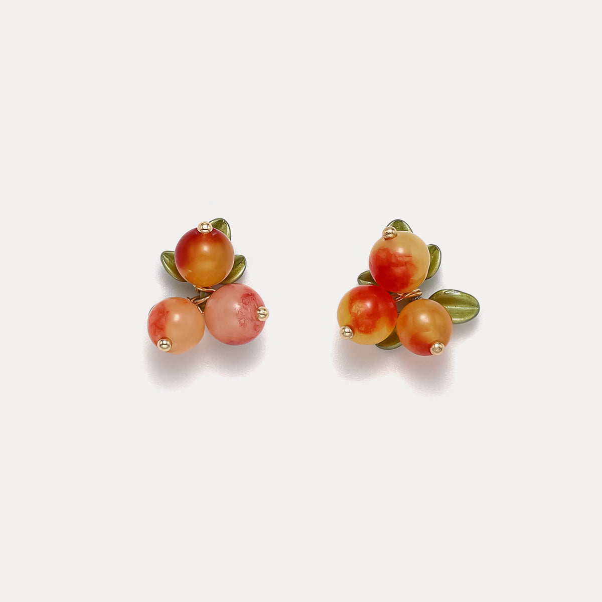 berry stud earrings for gift