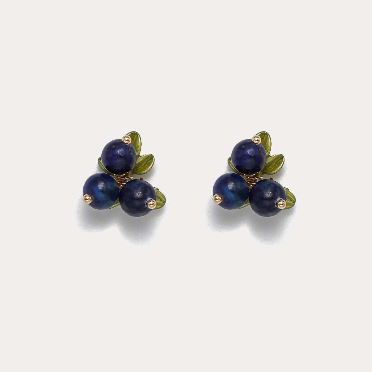 Selenichast blueberry stud earrings