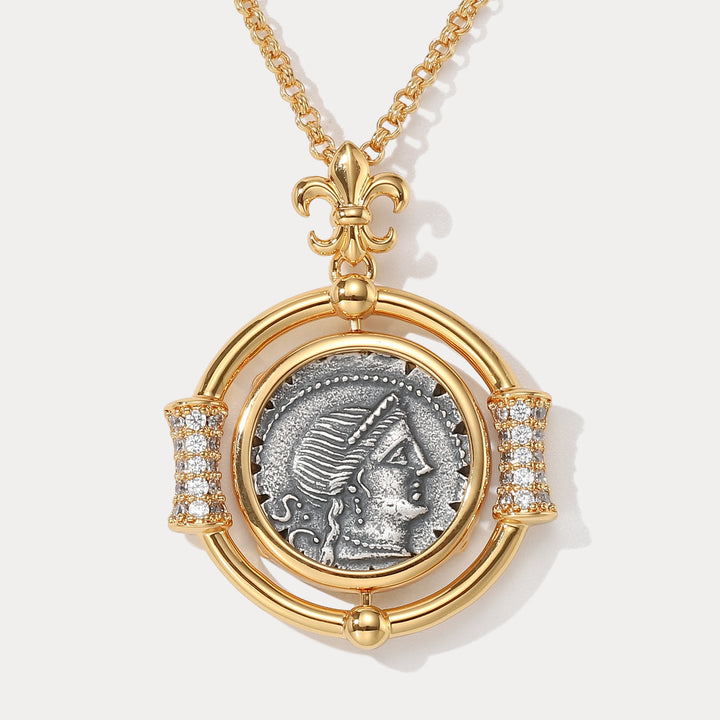 Vintage Roman Coin Necklace