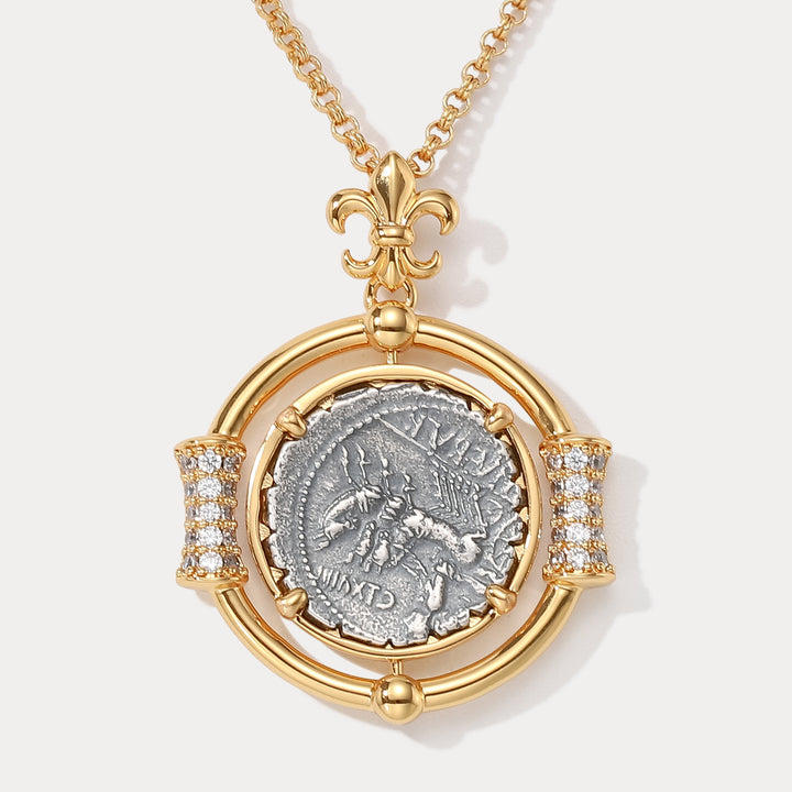 Vintage Roman Coin Necklace