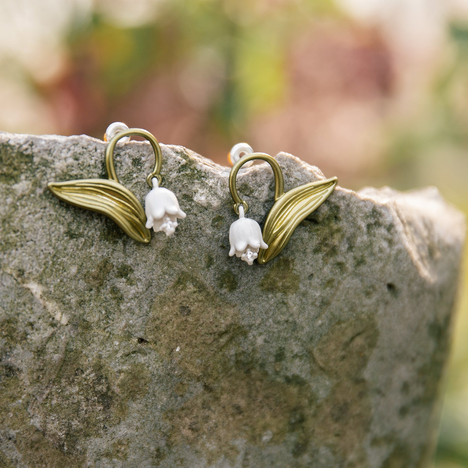 Lily Of The Valley Stud Nature Earrings