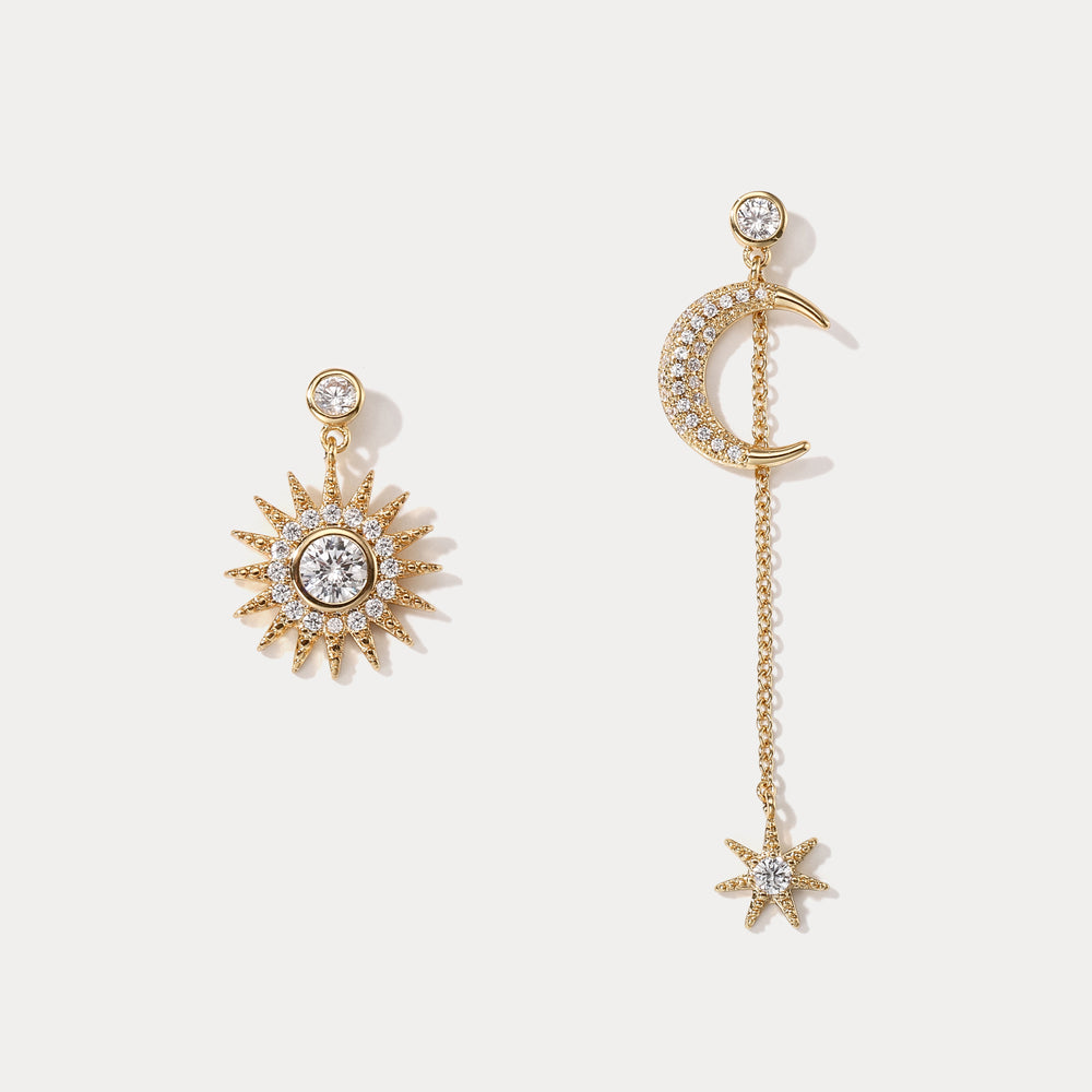 Selenichast Moon & Sun Earrings