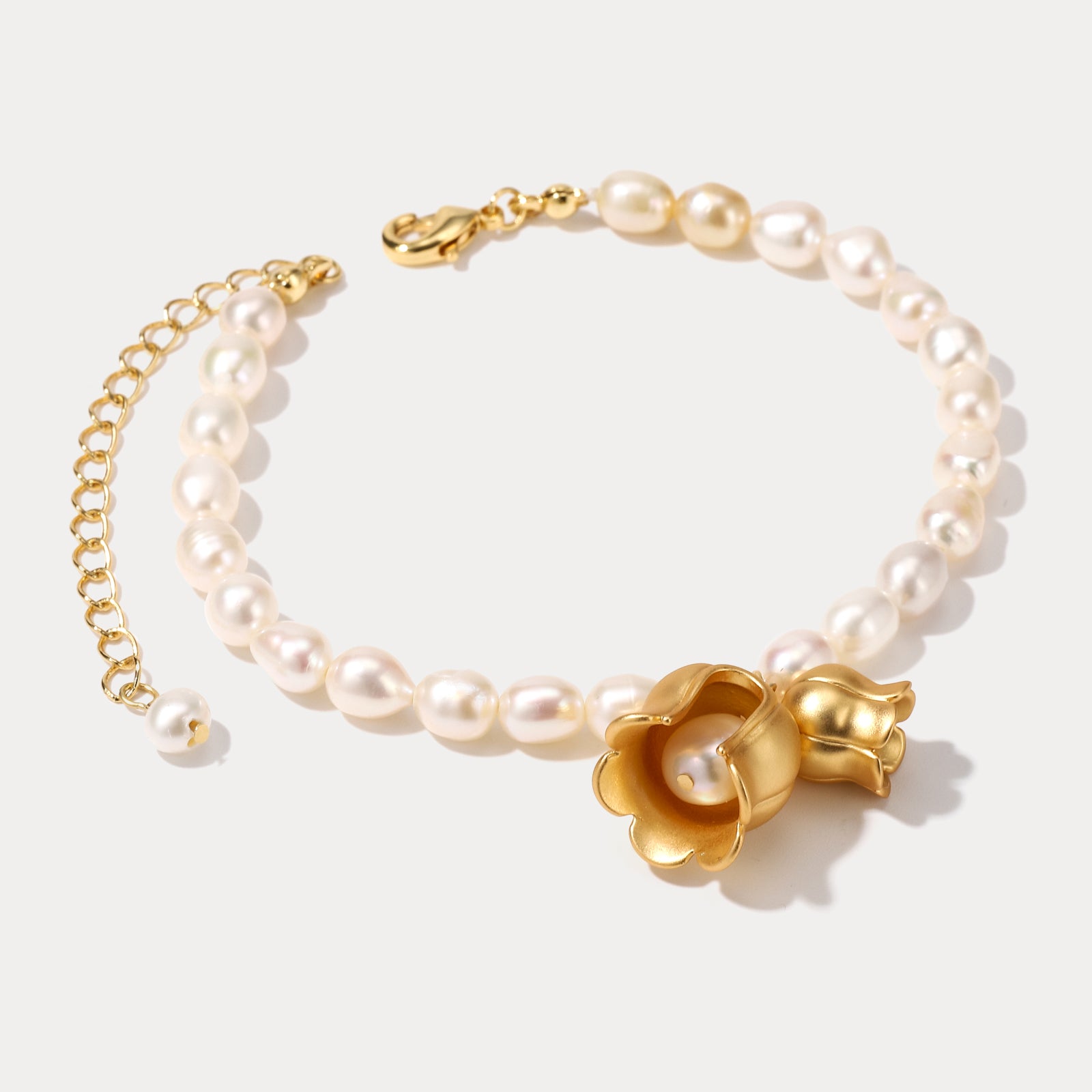 Lily Of The Valley Pearl Nature Bracelet
