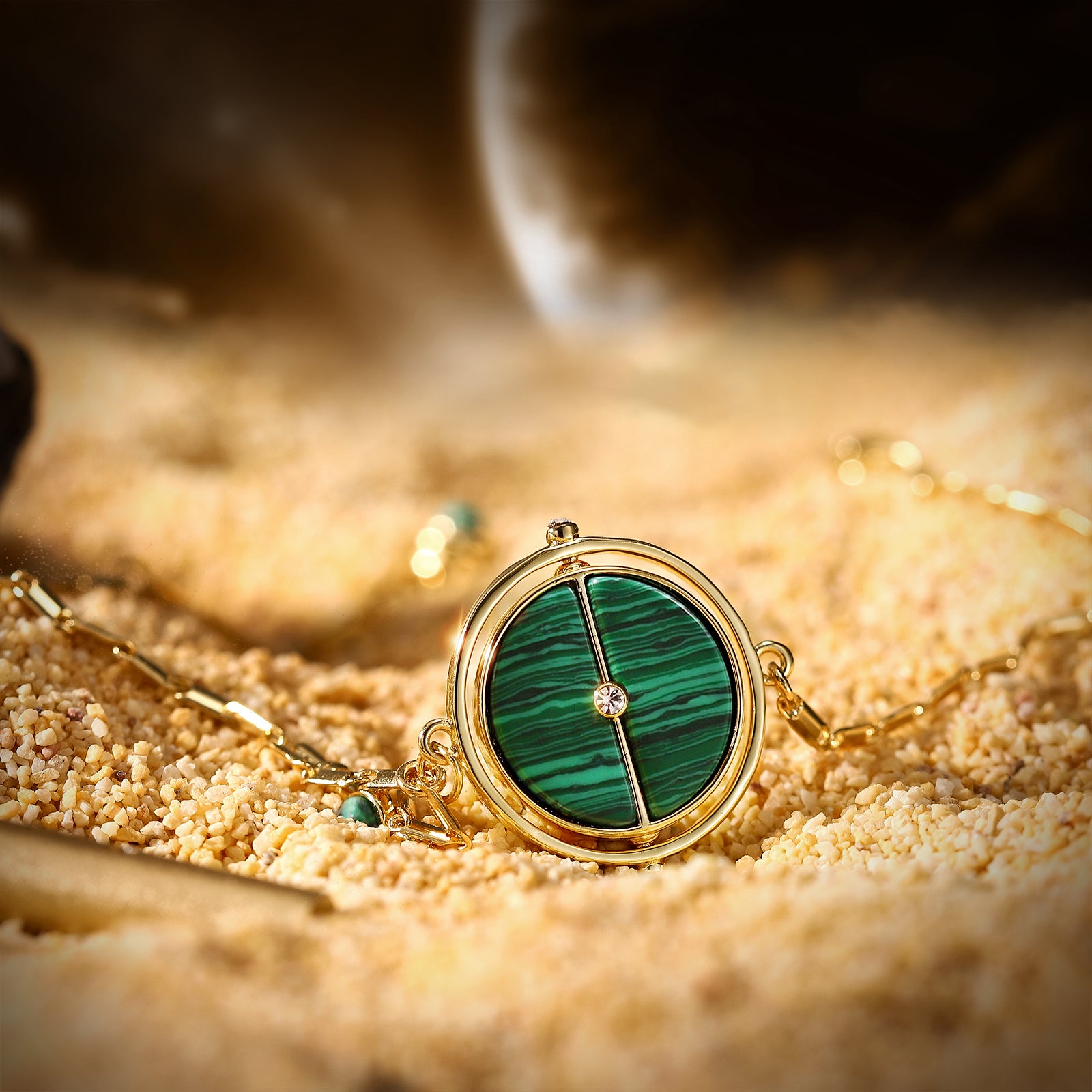 Jupiter Diamond Green Necklace