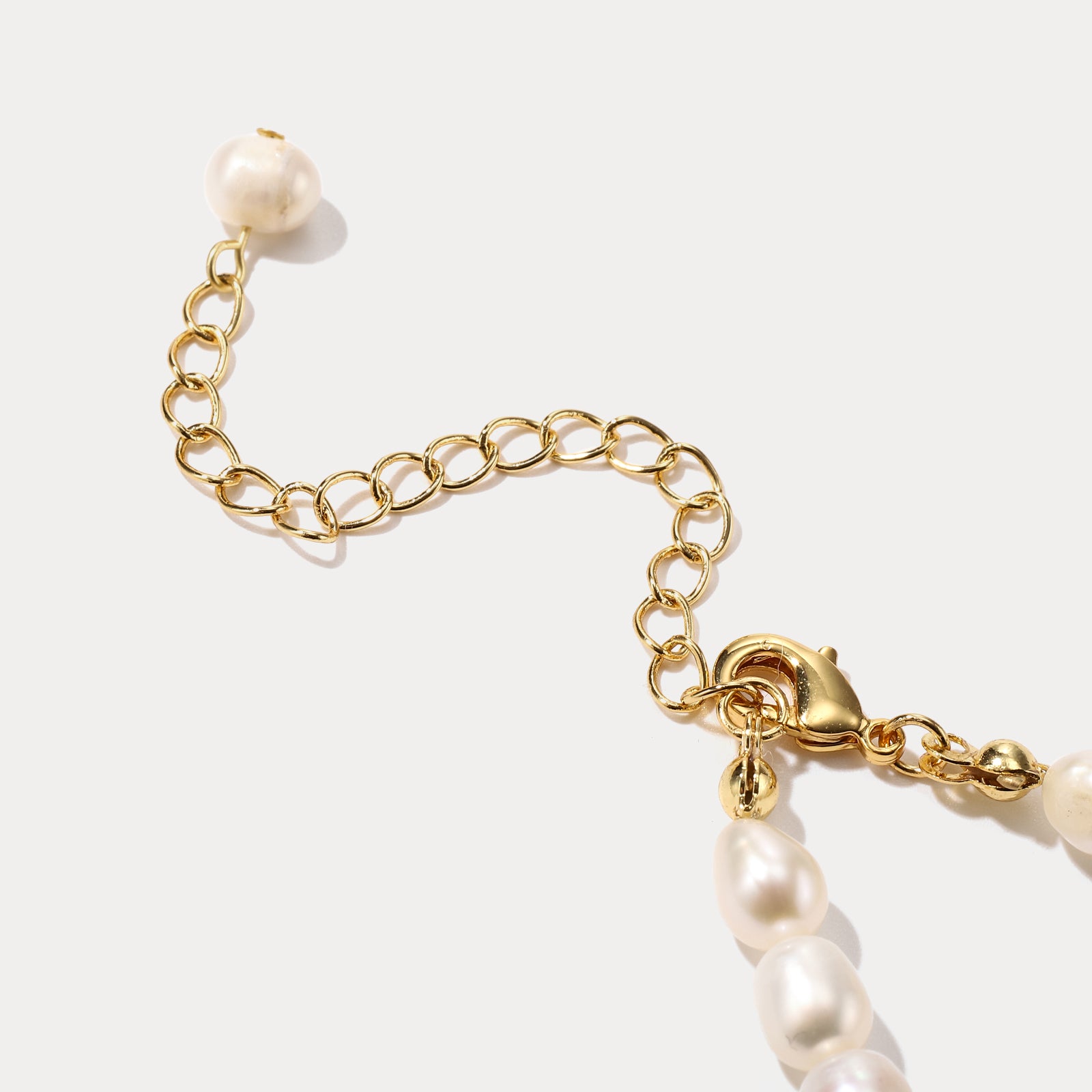 Lily Of The Valley Pearl Brass Necklace