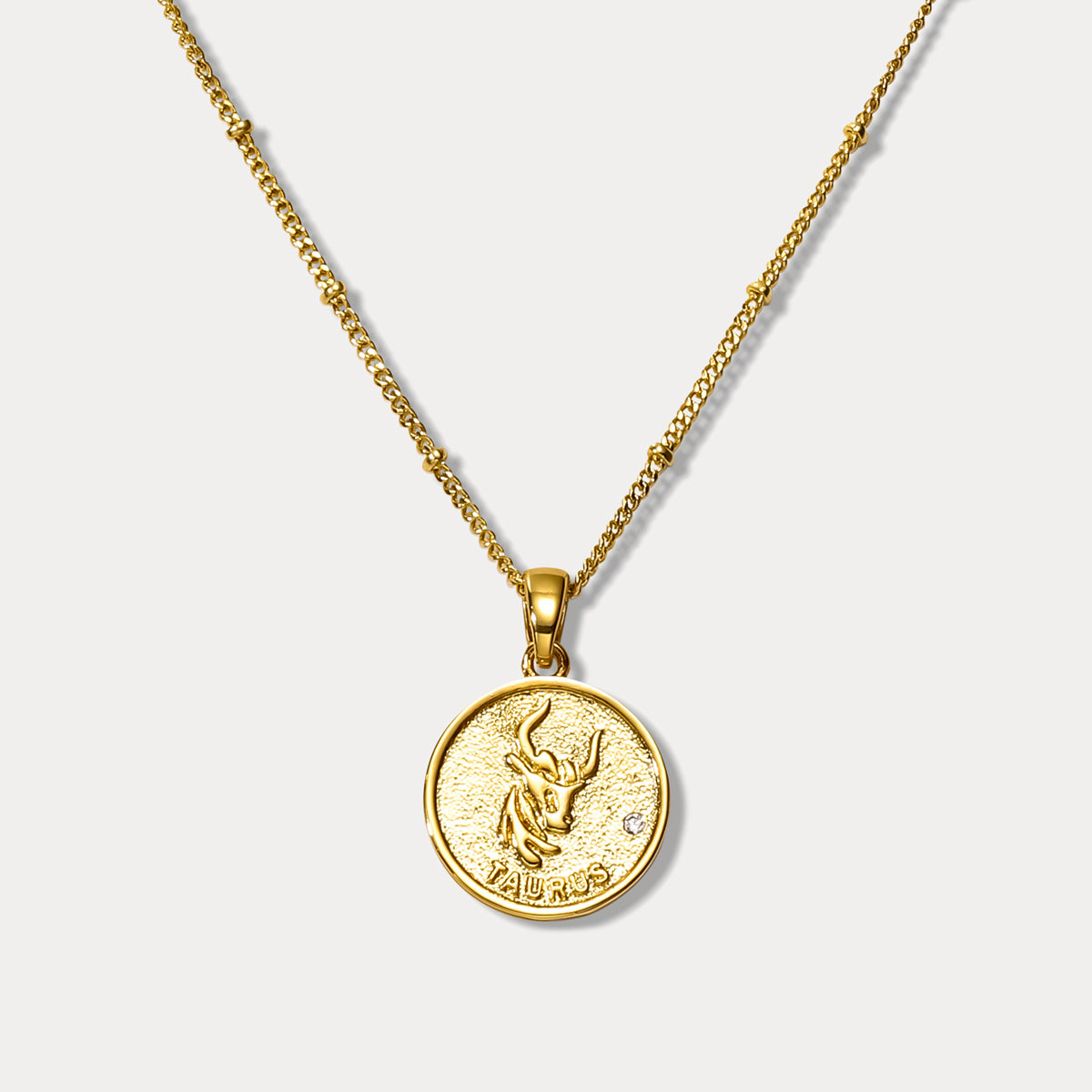 Taurus Constellation Coin Taurus Pendant Necklace