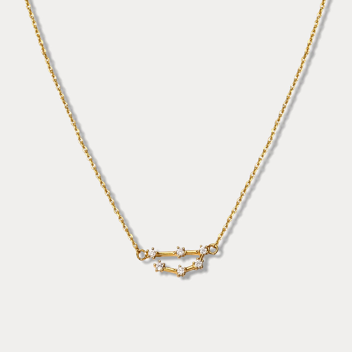 Selenichast Capricorn Constellation Diamond Pendant Necklace