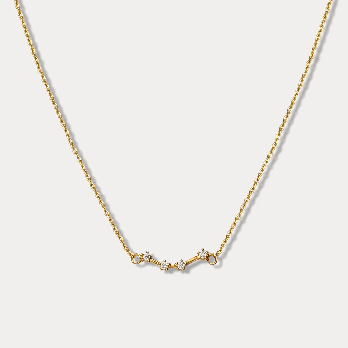 Aries Constellation Diamond Pendant Necklace