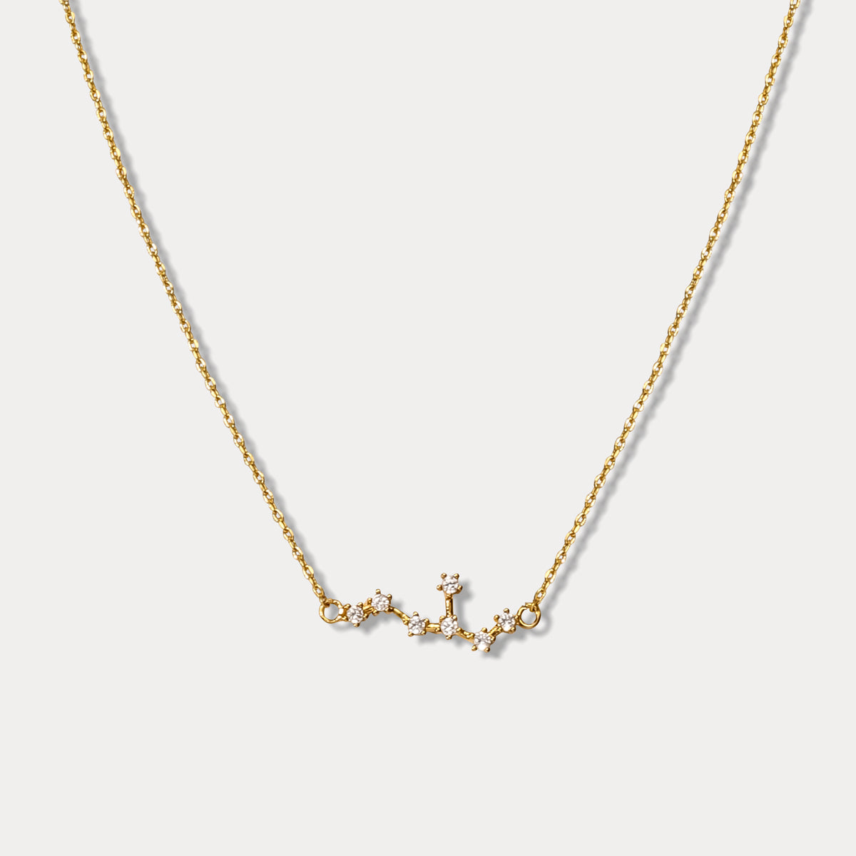 Virgo Constellation Diamond Pendant Necklace